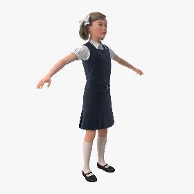 Little School Girl Rigged